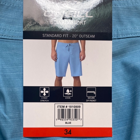 O'Neill Light Blue Board Shorts - Picture 2 of 13
